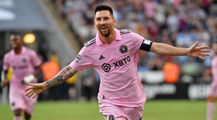 Lionel Messi playing for Inter Miami